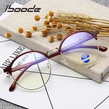 Iboode ретро круглые анти синий луч Компьютерные очки для мужчин и женщин анти синий свет блокировка очки оправы для женщин