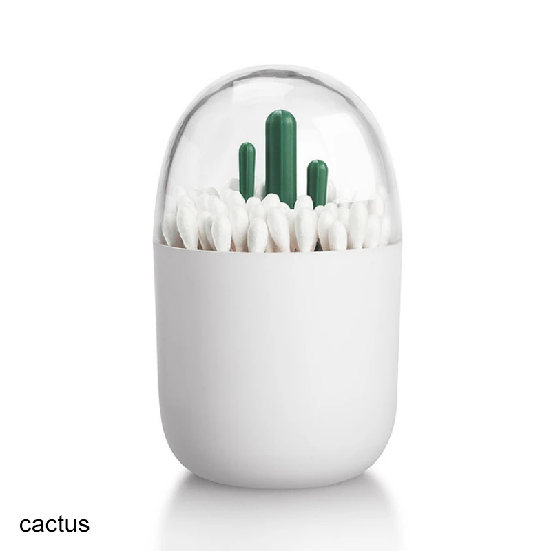 1Pcs Cute Cartoon Plastic Table Decoration Toothpick Box Toothpick Holder Dustproof Cotton Swab Case Toothpick Dispenser