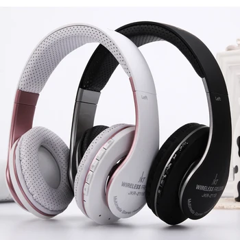 

Stereo Wireless Bluetooth Headset Auriculares Sports Headphone Earphones with Mic FM Radio TF Handsfree for PC Phones