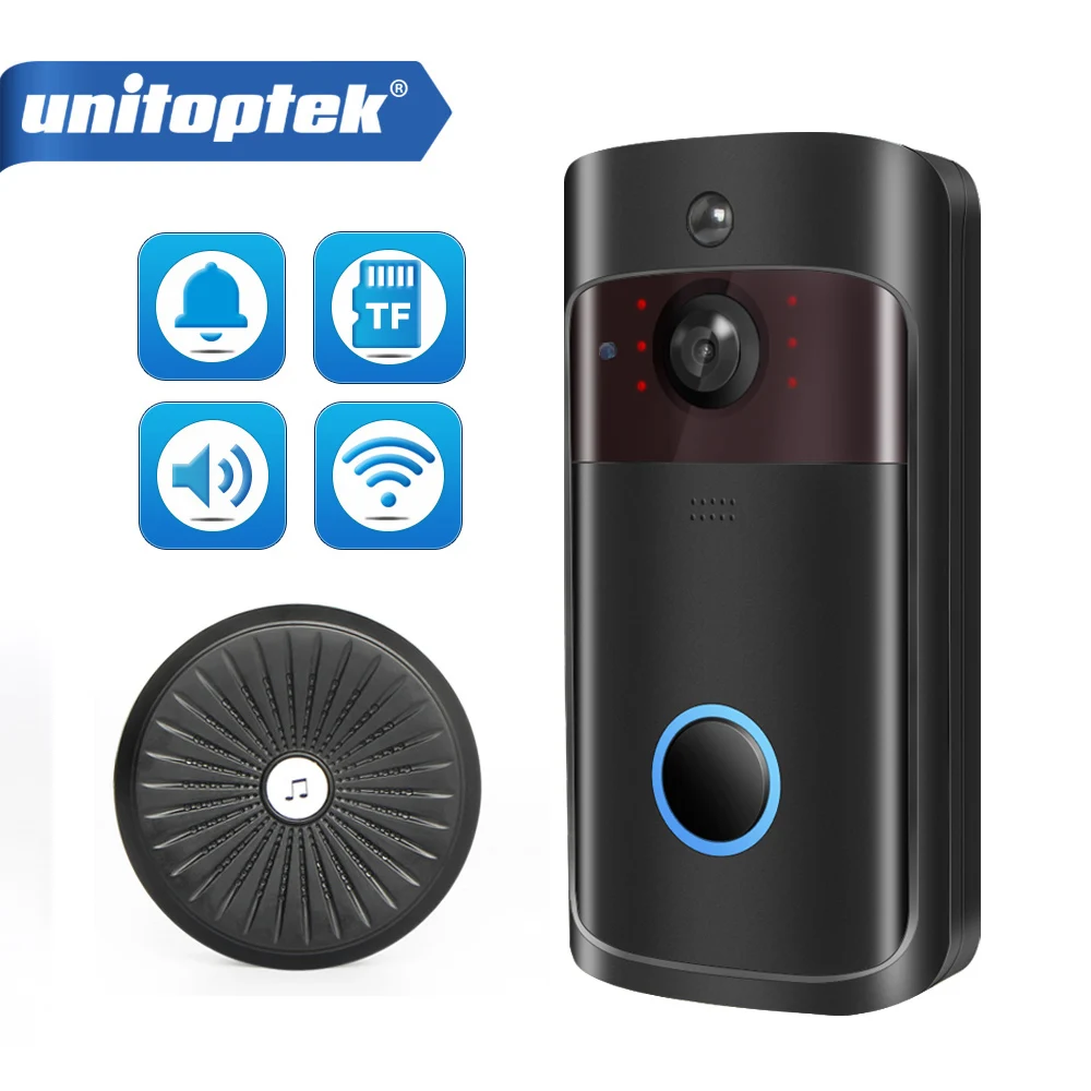 Ip видеодомофон Wi Fi дверной звонок 720P камера для квартиры ИК сигнализация