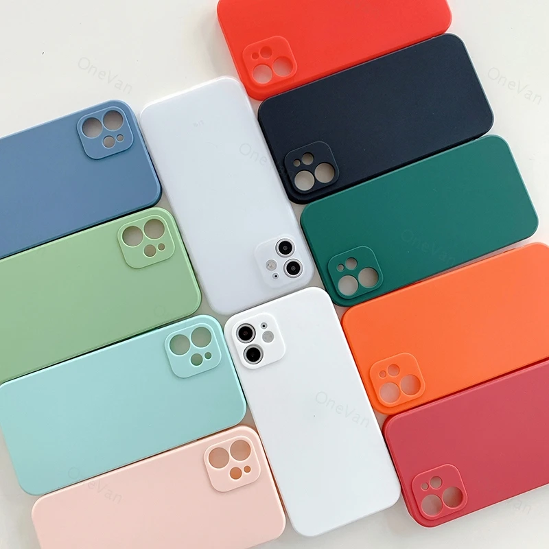 Матовый защитный чехол из ТПУ для iPhone XR 8 7 6s Plus 13 Pro Max X 12 11 | Мобильные телефоны и
