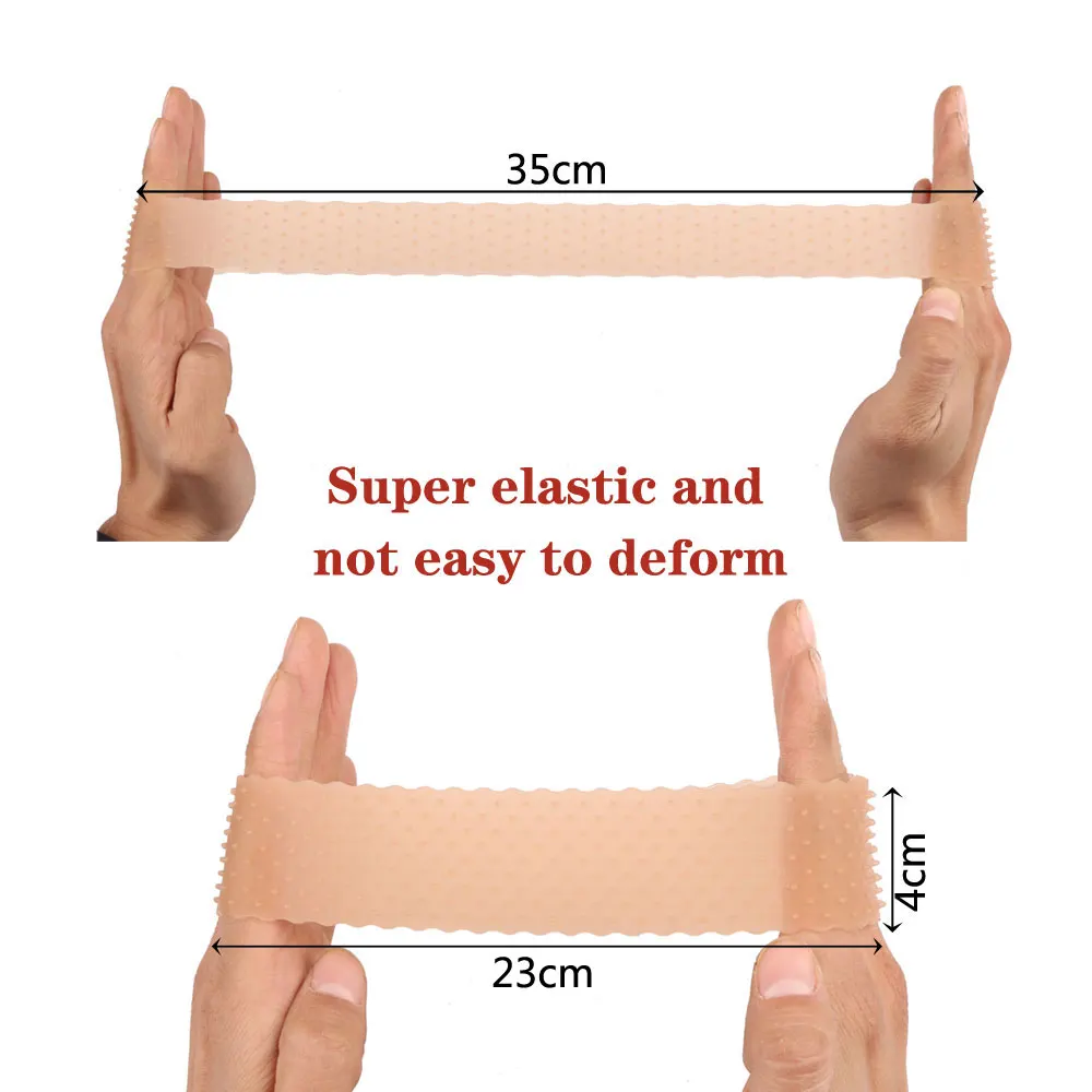 Transparent Silicone Headband Non Slip Elastic Soft Wig Grip Band Adjustable Women Hair Band for Fix Wigs Silicone