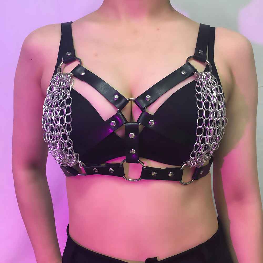 BAFEI сексуальный БДСМ-бюстгальтер, жгут из искусственной кожи, женское нижнее белье, подтяжки, Goth нижнее белье, чулки, фетиш, клетка для тела, одежда для костюмированной вечеринки