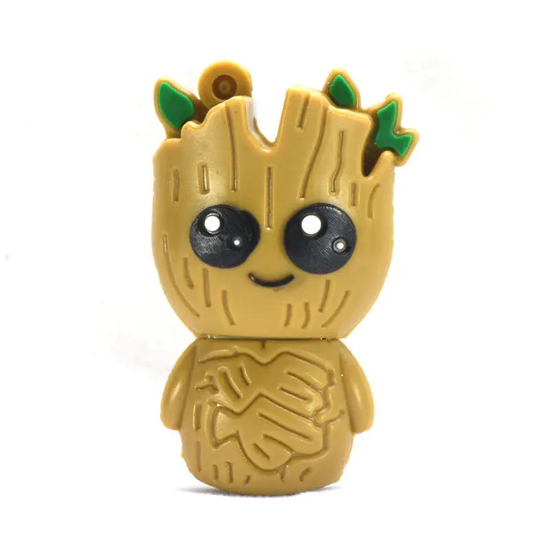 2 Usb флеш-накопитель Marvel super hero Tree man, 4 ГБ, 8 ГБ, 16 ГБ, 32 ГБ, 64 ГБ, флеш-накопитель, 128 ГБ памяти, usb-накопитель Groot - Цвет: 2