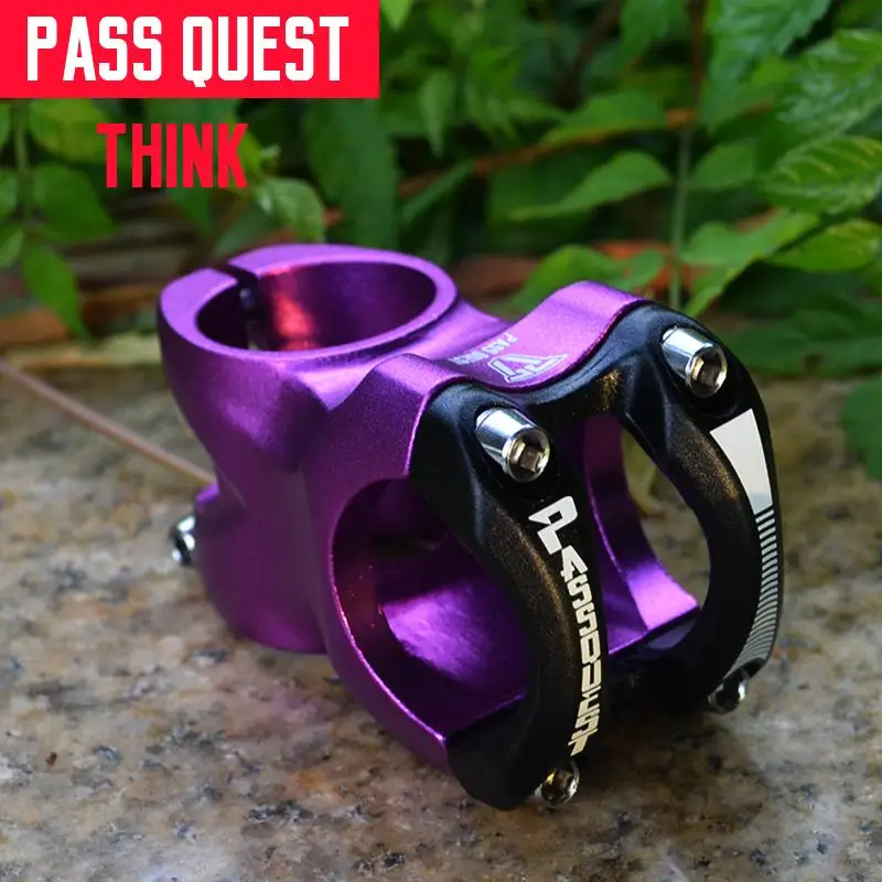 PASS QUEST alloy Bicycle stem DJ/AM/FR/DH Downhill Mountain Bike stem 0 degree 45MM Stem for XC AM MTB Mountain Bike Bicycle