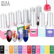 Новинка 6 мл УФ-гель-проволока креативная живопись лак для ногтей Цветочная точечная линия Рисование встречи через Замачивание Гель-лак для ногтей искусство для ногтей TSLM1