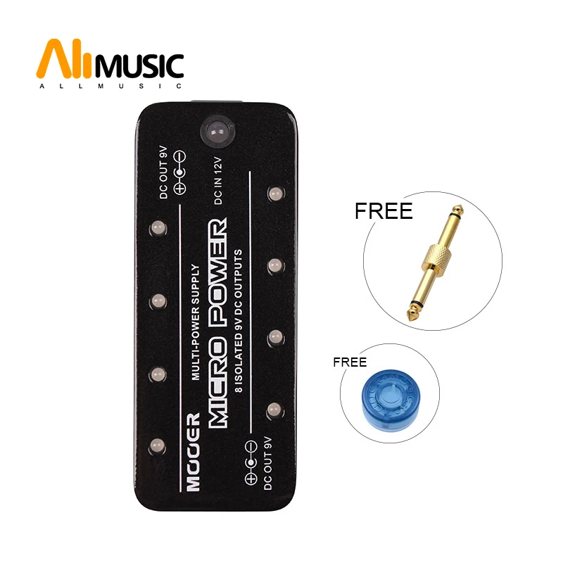 Блок питания Mooer Micro Power Multi 8 ходовой выход Миниатюрный блок с педалью и разъемом