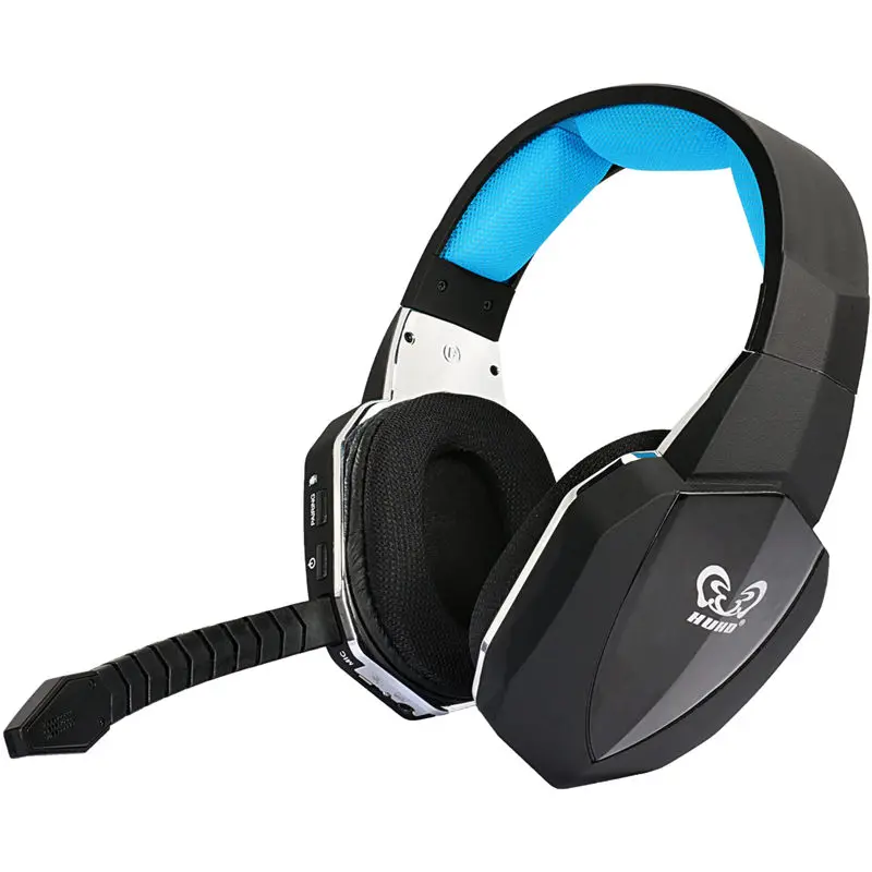 HUHD 2 4G wireless gaming headphones with mic bass sound No time delay for game for PS4 XBOX ONE PC USB wireless 7 1 headsets