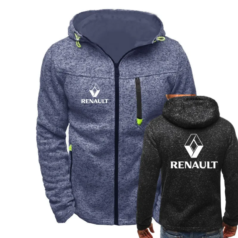 3 Зима Новая мода renault толстовка мужская толстовка на молнии толстовки повседневное пальто Топы - Цвет: 3
