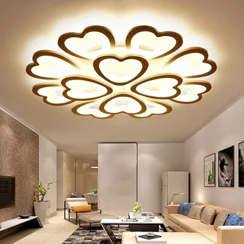 

Factory direct Nordic modern minimalist living room bedroom LED ceiling lamp heart-shaped bedroom hotel lamp corridor light