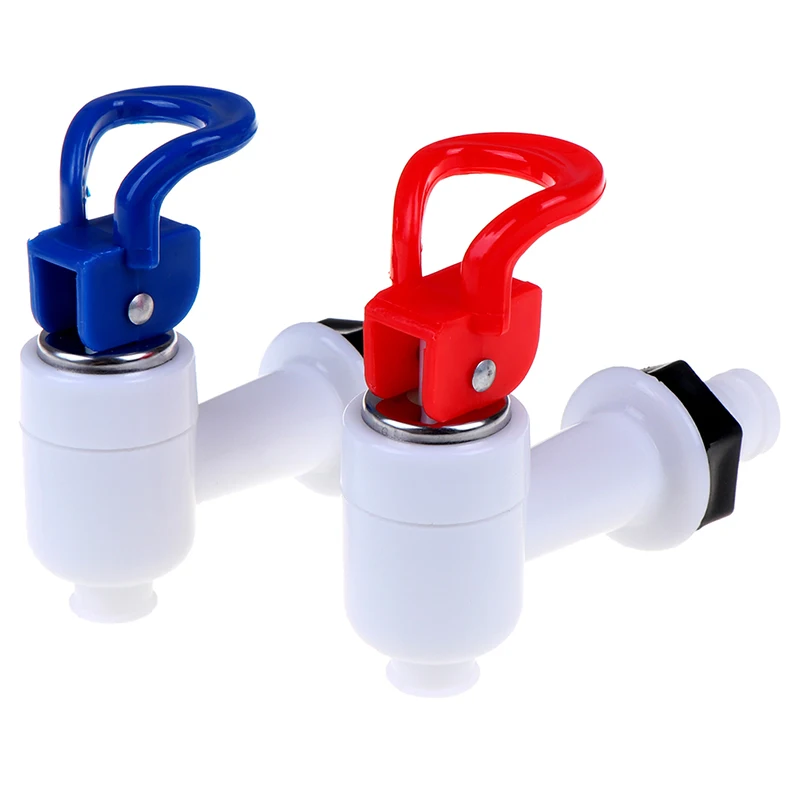 Universal Size Push Type Plastic Water Dispenser Faucet Tap Replacement 2pcs Home Essential Drinking Fountains Parts