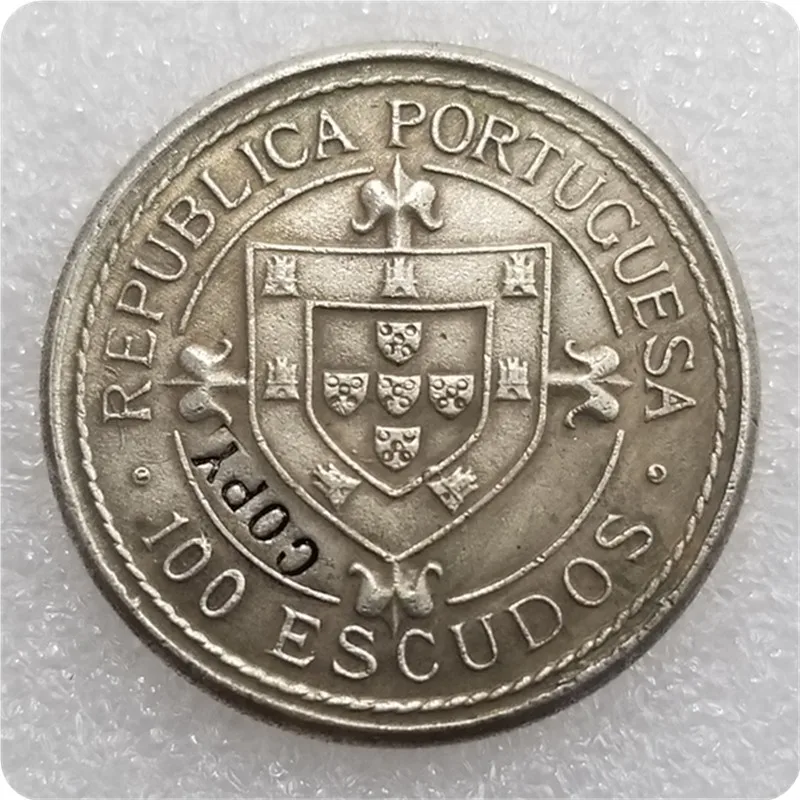 Португалия-1987-100-Escudo-Монета-медаль копия памятных монет