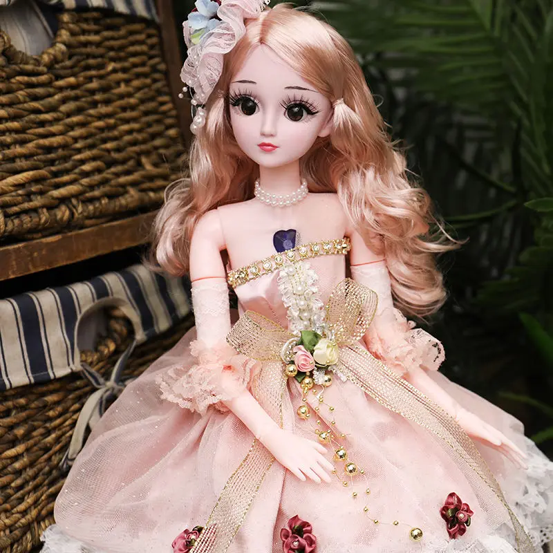 Новинка 1/3 BJD кукла 60 см 21 подвижные шарнирные куклы с нарядами Макси платье парик