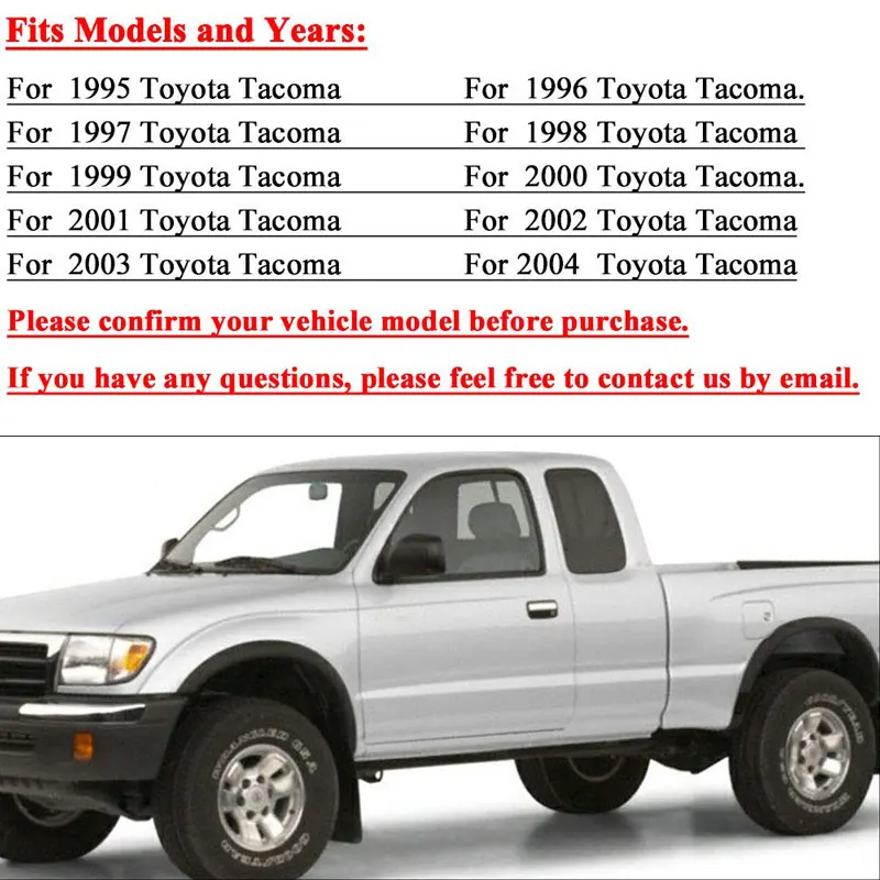 Дверная ручка совместимая для Марка Toyota Tacoma, внешняя передняя левая БОКОВАЯ Ручка двери водителя для 1995-2004 Марка Toyota Tacoma