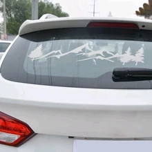 100cm etiqueta do carro árvore montanha noroeste vinil de alta qualidade prática moda