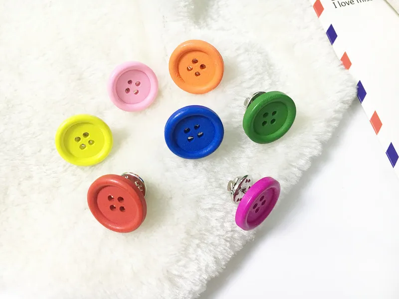 Южная Корея ретро значок милый Макарон Кнопка аксессуар булавка брошь корсаж брошь украшения для воротника