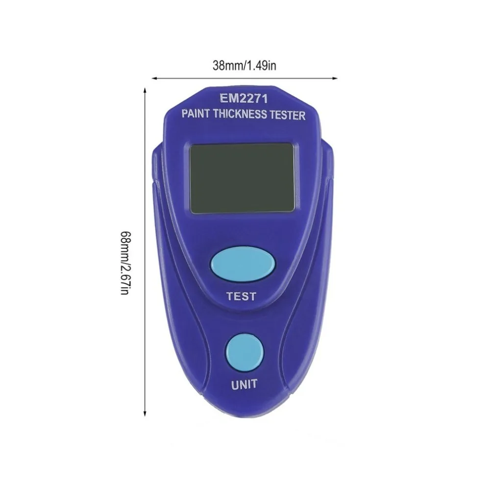 EM2271 Mini Digital thickness gauge LCD Automotive Data Hold Car Coating Thickness Tester Coating Painting Thickness Meter Hot
