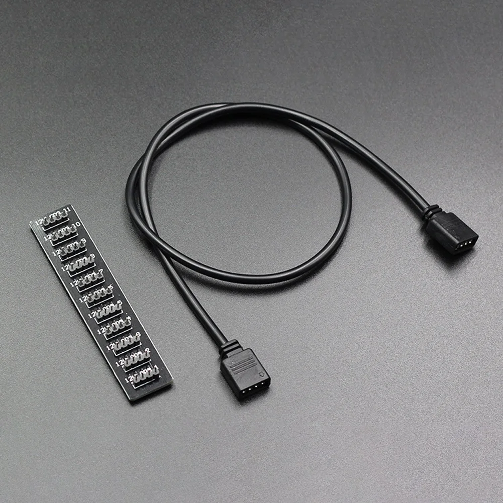 Yuanlin пластик и металл 4 Pin RGB концентратор с соединительным кабелем от 1 до 10 способ Компьютерные аксессуары для ASUS Gigabyte MSI материнская плата