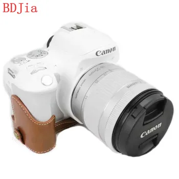 

2019 Newest Camera Bag Case For Canon 250D 200D 200DII PU Leather Half Body Set Cover With Battery Opening,Free Shipping