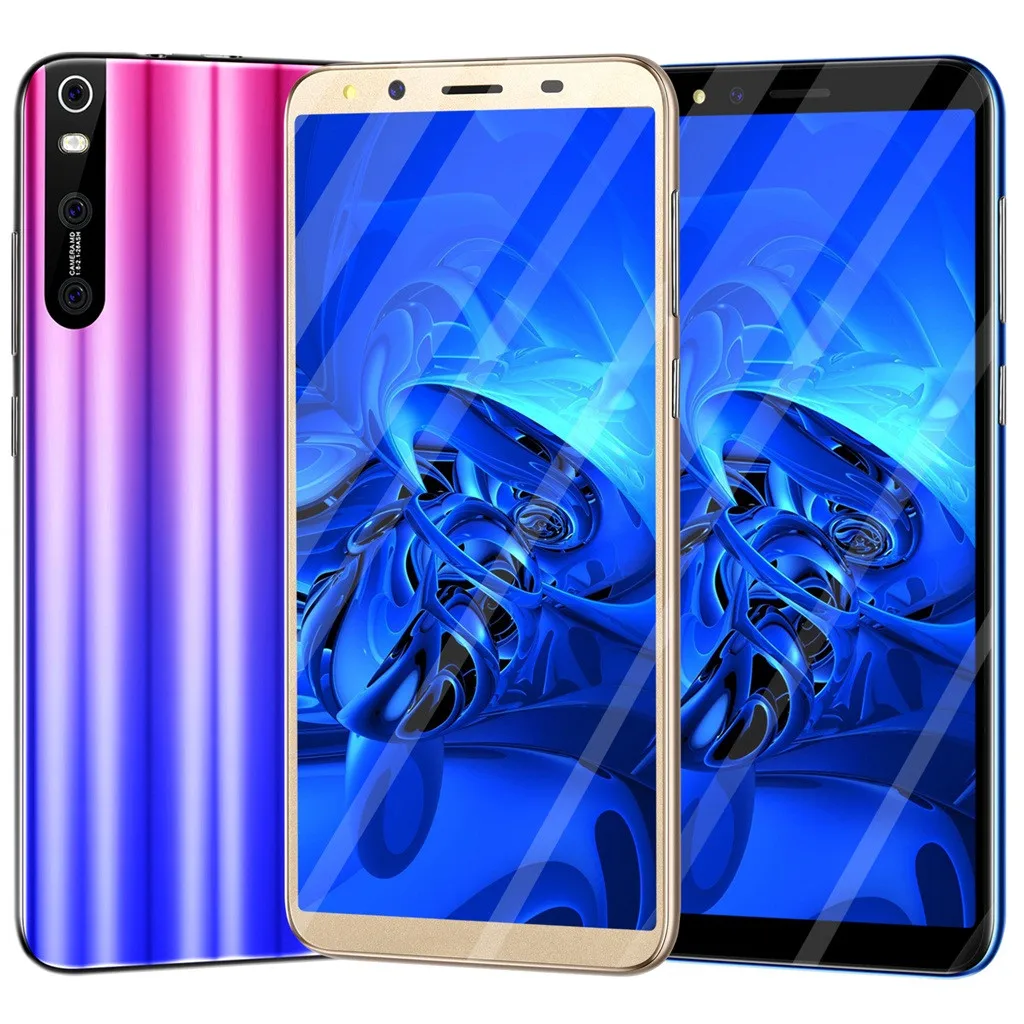 5,5 дюймовый мобильный телефон четыре камеры четырехъядерный 1+ 8G 3g Android смартфон большая батарея многофункциональная интеллектуальная телефон HD+ ЖК-экран