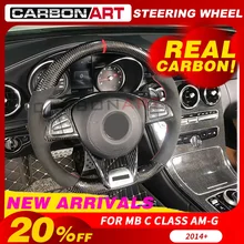 Рулевое колесо для Mercedes C E class W176 CLA GLC GLE class C180 C200 CLA180 E400 GLC W218 рулевое колесо из углеродного волокна