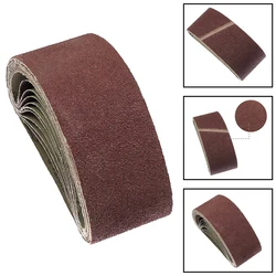 Bandes abrasives pour ponceuse, lot de 10 pièces, 75x457mm 