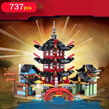 

737Pcs Building series Building Blocks 3D Mini Model Educational Creative Bricks Toys For People Best Birthday Gifts