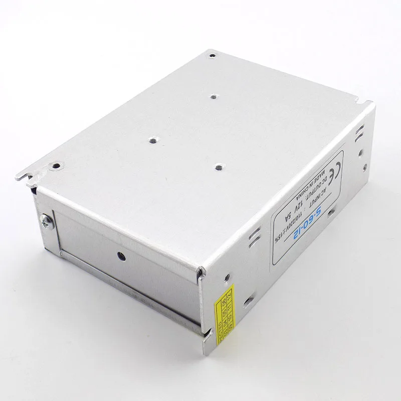 Адаптер трансформатора освещения AC100V-265V к DC 12V 5A CCTV Блок питания для камеры Конвертер для светодиодной ленты Выключатель света зарядное устройство K09