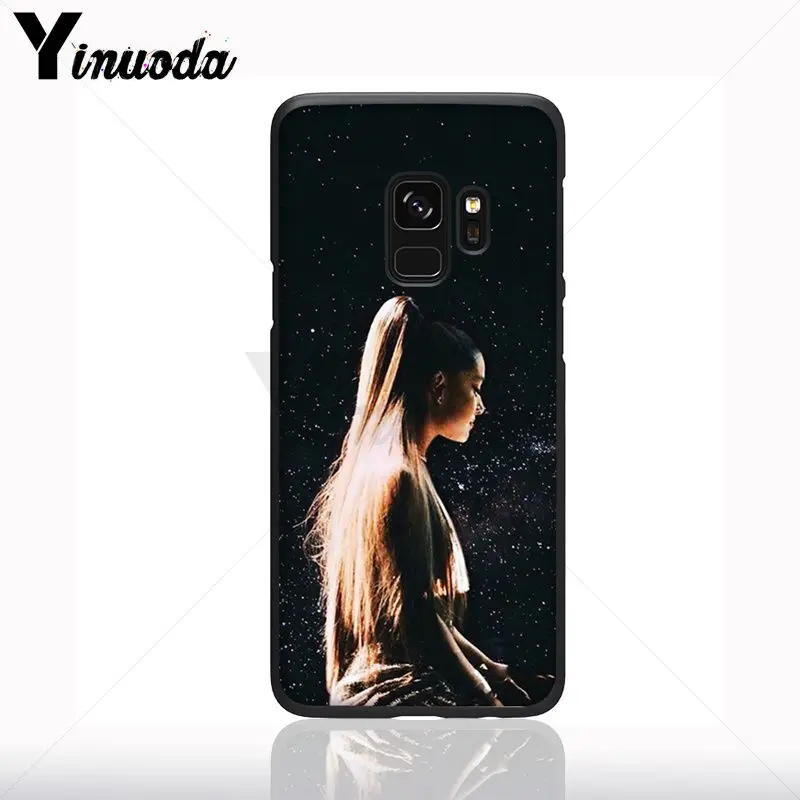 Coque untuk Galaxy S9 Ariana Grande Soft Shell Ponsel Case untuk Samsung Galaxy S10plus S9 S8plus S10e A50 A70 A10 ponsel