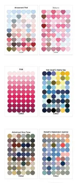 G-6sheets DIY наклейки dot Morandi earth color скрапбук альбом фотообои журнал проект изготовления счастливых открыток украшения уплотнительные наклейки - Цвет: G-6sheets
