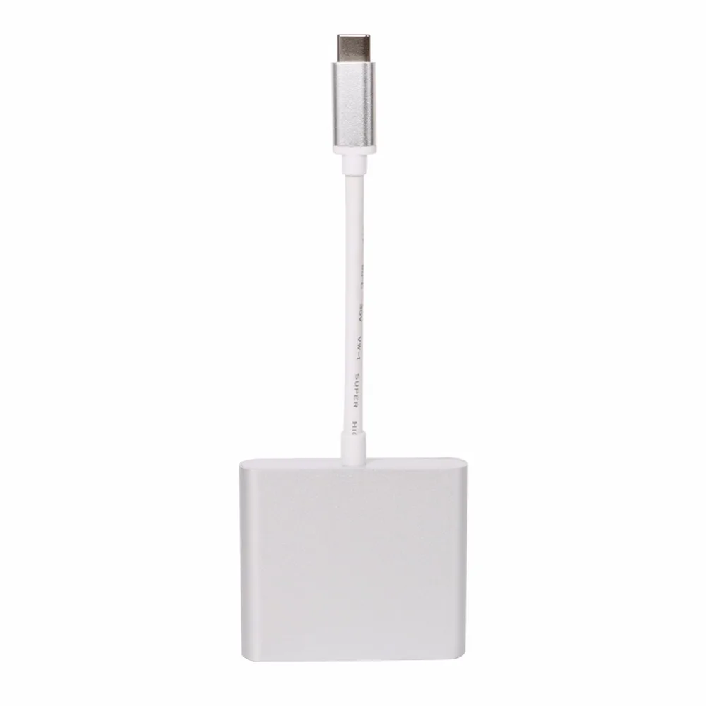 3-Порты и разъёмы Тип C к HDMI USB 3,0 адаптер для зарядного устройства и USB-C 3,1 преобразователь для Iphone, для Ipad, для Ipad Mini