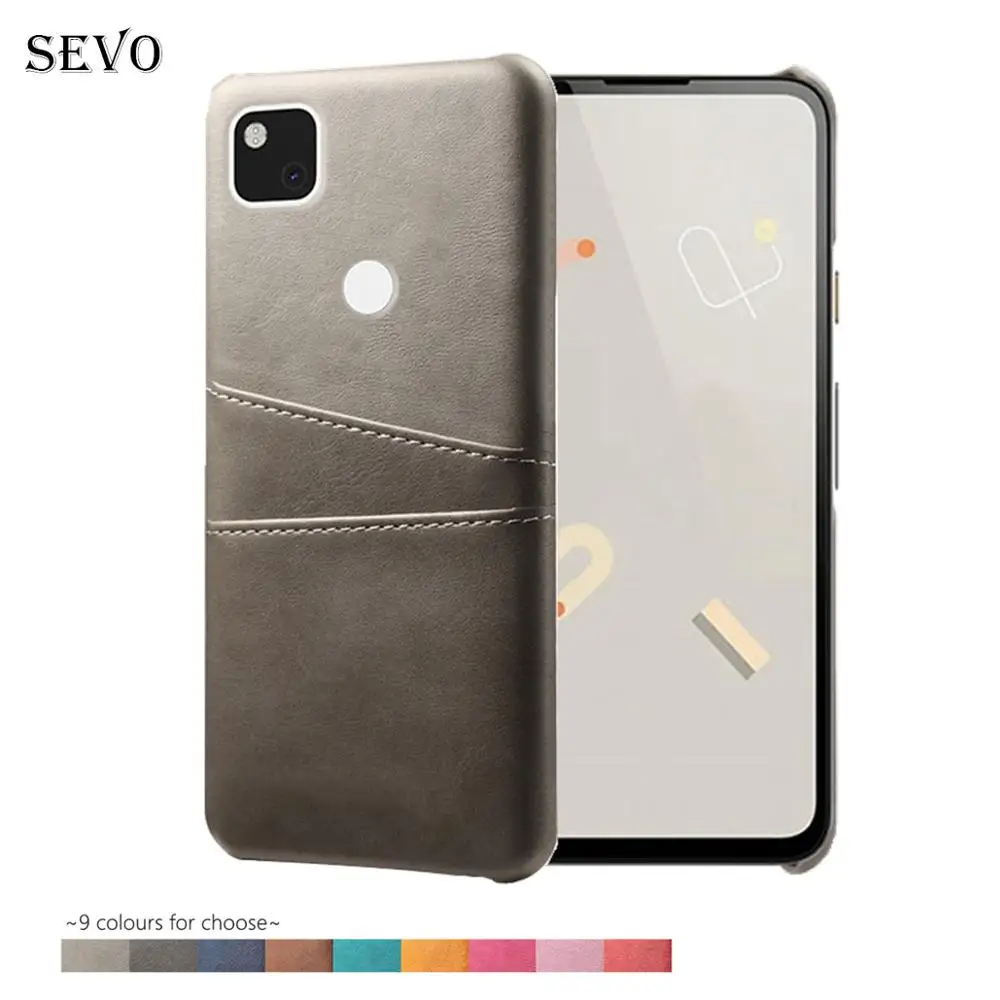 Чехол для Goolgle Pixel 4A 5G 3 3A 3XL 4 4XL из искусственной кожи чехол с 2 отделениями карт