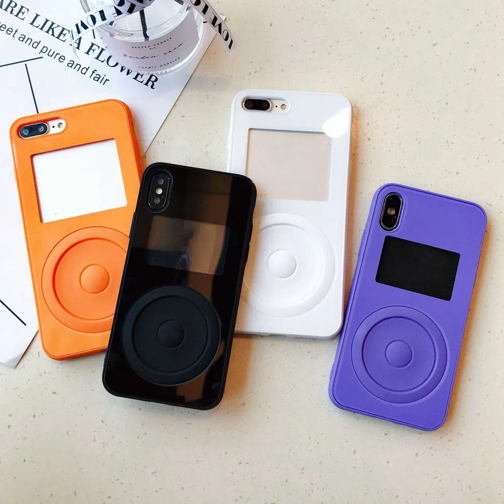 Чехол KISSCASE ярких цветов для iPhone X XS XR Max 7 8 Plus Мягкий силикон + ПК-плеер задняя