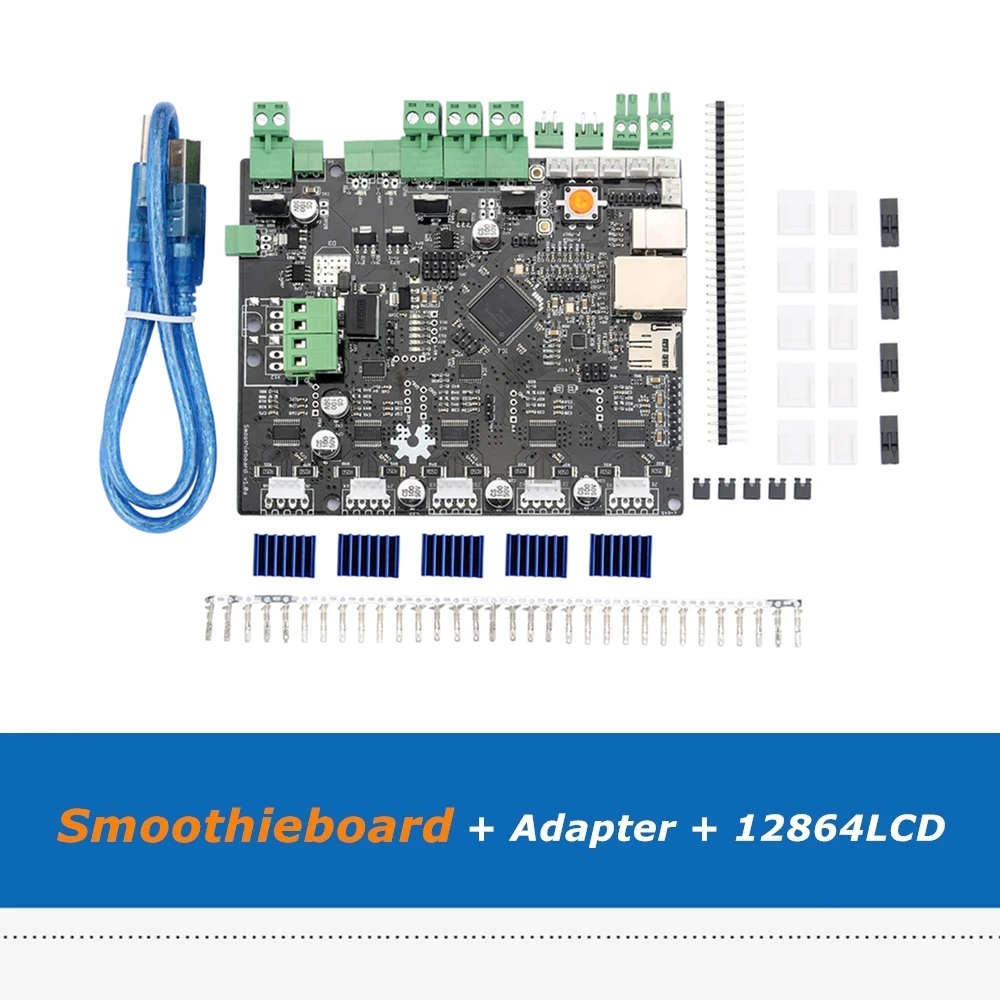 1 компл. Smoothieboard 5X V1.1 ARMBoard+ адаптер+ 12864LCD Scrren для ЧПУ машины 3d части принтера
