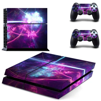 

Cool Light Style Decal Skin Sticker for PS4 Playstation 4 Console Protection Film + 2Pcs Controllers Protective Cover DPTM2440