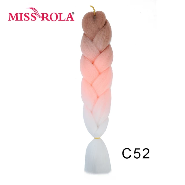 New Colors Synthetic Glowing Hair Twist Braids Ombre Color For white Women Braiding Hair Extensions Jumbo Braids KaneKalon Hair C52