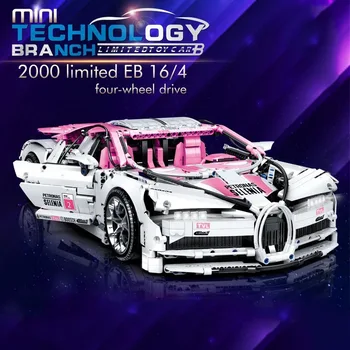 

Mini Blocks Technic Car Toys The 20086 Pink Speed Race Car Set Assembly Bricks Educational Kids Christmas Gifts Car Model Toys