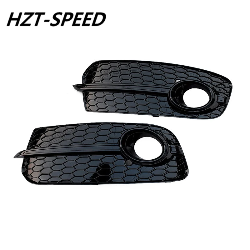 Q5 ABS Material Black Car Front Fog Light Grille Cover Trim For Audi Q5 Modify QS5 2013