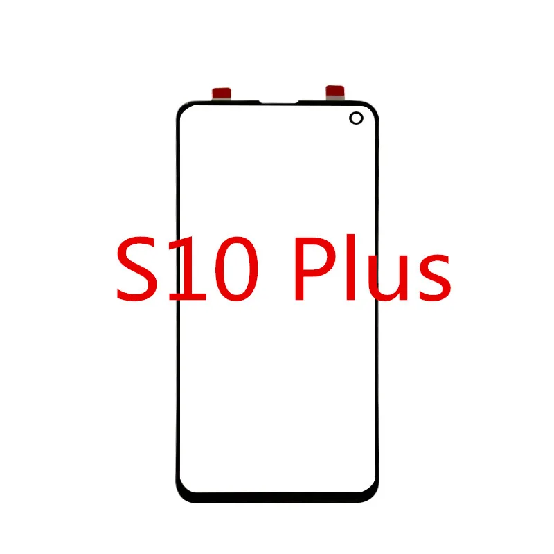 S10 Plus S10Plus сенсорный экран для samsung Galaxy S10 Plus S10E Передняя стеклянная крышка ЖК-дисплей экран внешняя панель Объектив телефон запчасти - Цвет: S10 Plus