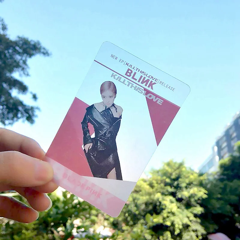 5 шт./компл. Blackpink ПВХ прозрачная Фотокарта KILL THIS LOVE альбом коллективные карты Фотокарта