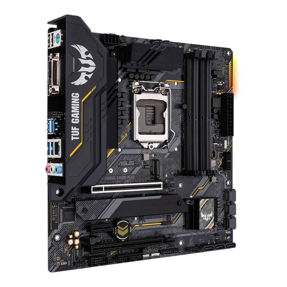 중고 ASUS TUF GAMING B460M-PLUS mATX 인텔 B460 DDR4 SATA 6 Gbps, USB 3.2 Gen 1 128G LGA 1200 CPU 마더보드