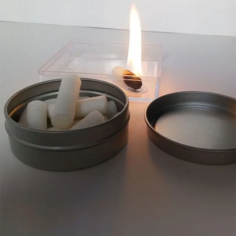 Outdoor SOS Survival Fire Starter Kit Outdoor Emergency Tools Waxed Cotton Sticks Pinewood Flame Maker Fire Starter Wood Cotton