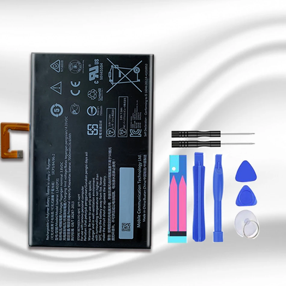 7000mah L14d2p31 Batteria For Lenovo Tab 2 A7600f A1070f Tab2 A1070 A1070l Replacement Li
