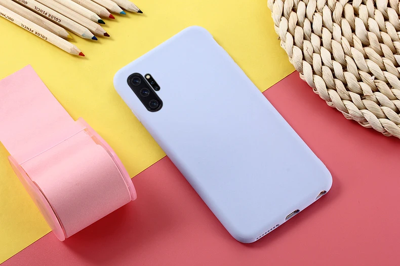 Чехол TRISEOLY для samsung Galaxy Note 10, чехол Note10 Plus, простой однотонный Мягкий силиконовый чехол для телефона samsung Note 10, чехол
