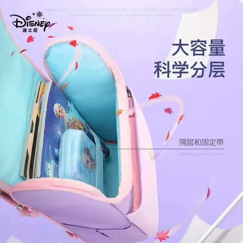 Disney Frozen School Bag for Girls Primary Student Backpack Elsa Anna Shoulder Backpack Orthopedic Bags Girls Gifts Mochilars