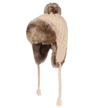 Шапка с кроличьим мехом для девочек, шерстяная шапка с кроличьими линиями, белая шапка, ветровка, шляпа