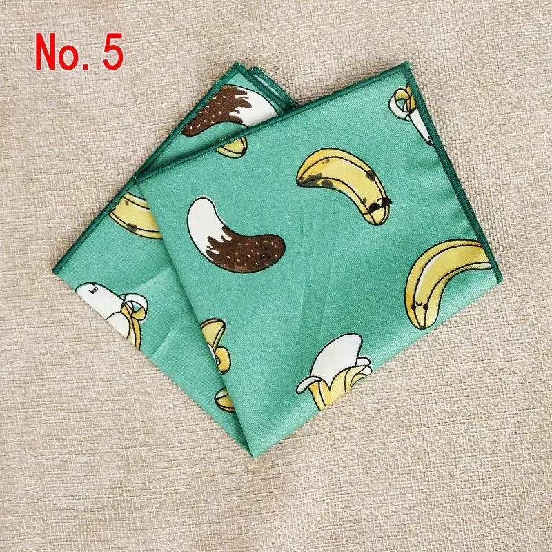 Fruits Suits Pocket Square For Men Women Cute Sweet Chest Towel Hanky Gentlemen Hankies Classic Men's Handkerchief Pocket Towel - Цвет: 5