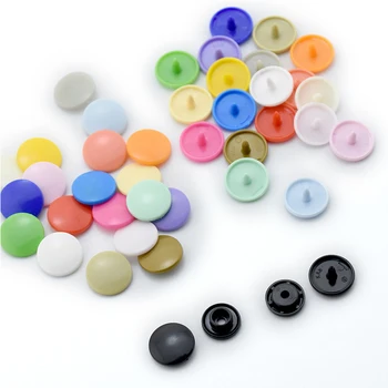 

30 Sets T3 T5 T8 Round Plastic Snaps Button Fasteners Quilt Cover Sheet Button Garment Accessories For Baby Clothes Clips