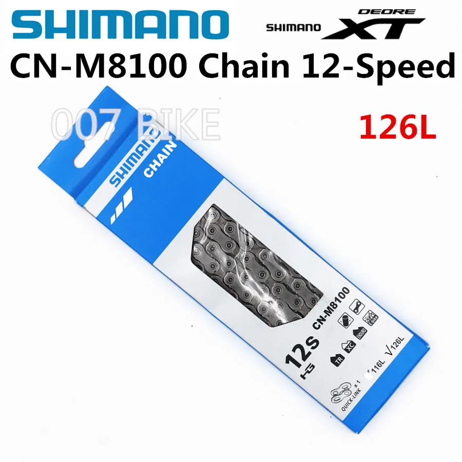 SHIMANO deoer XT CN M8100 цепи 12-Скорость горный велосипед инструмент для демонтажа цепи велосипеда(CN-M8100 MTB дорожный велосипед цепи