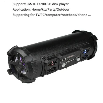 

Wireless Bluetooth Waterproof Portable High-power 15W Music Barrel Speaker for Outdoor VDX99